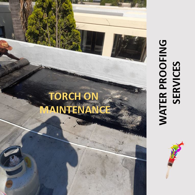 Torch on waterproofing maintenance in Johannesburg
