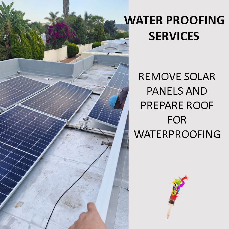 trusted painters prepare roof for waterproofing in Bramley Johannesburg