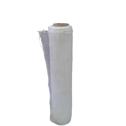 20m polypropylene roll 600mm white for waterproofing reinforcement. can be used in plaster and cement copolymer mixes. trusted painters