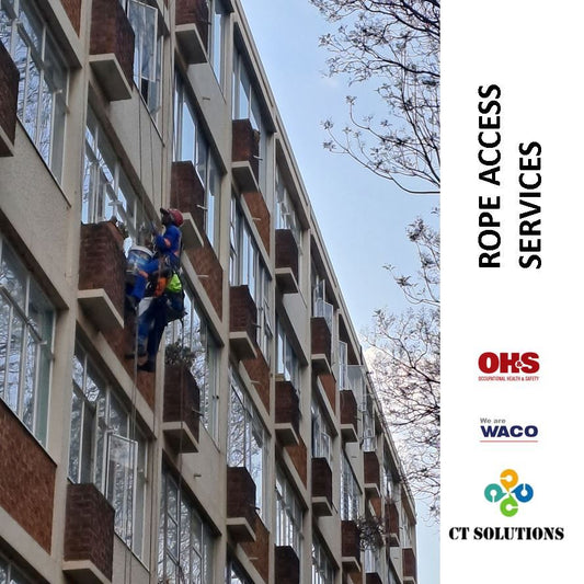 window cleaning at heights with CT Solutions Pty Ltd rope access servicesd