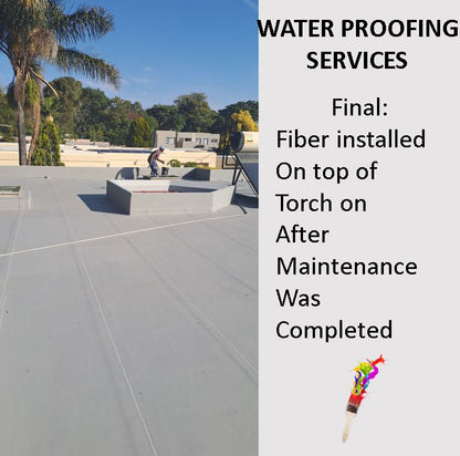 roof waterproofing services completed in Johannesburg