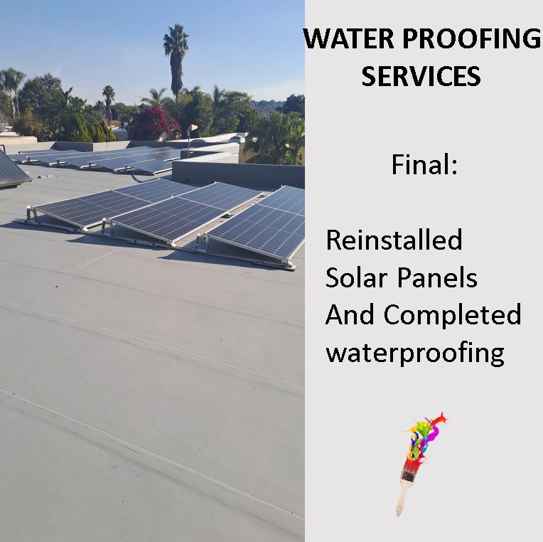 completed roof maintenance and waterproofing in Bramley Johannesburg by trusted painters pty ltd