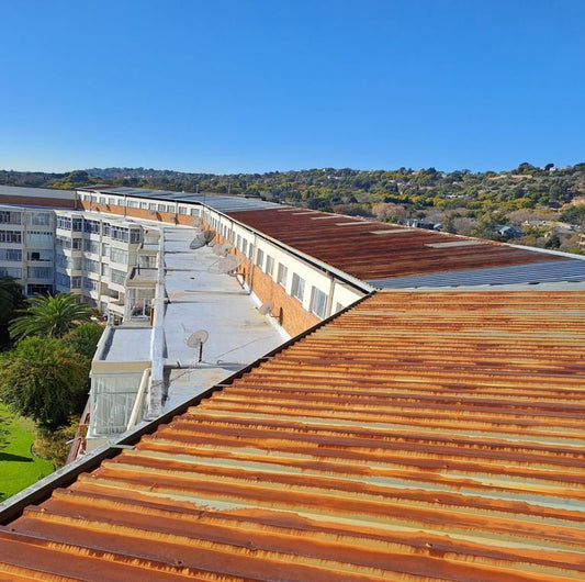 rusted roof repairs from trusted painters. roof before in Killarney Chartwell court