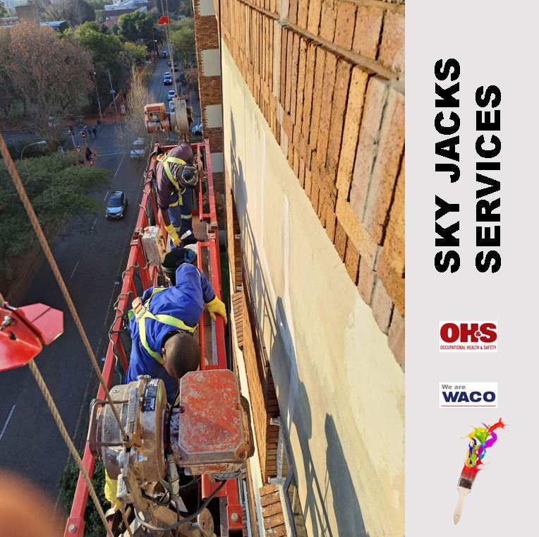 trusted painters Pty Ltd Skyjack services in johannesburg, painting at heights