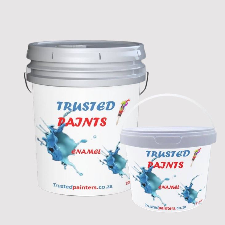 trusted paints enamel- water based enamel 20l and 5l